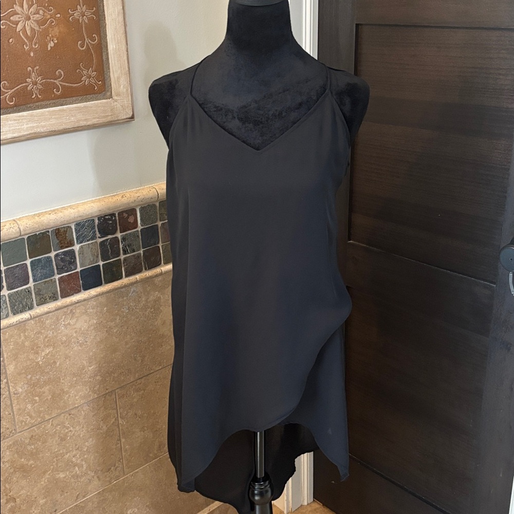 Valette Sheer Mesh ladies top in black